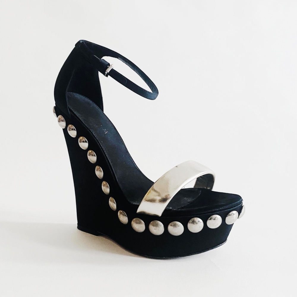 Runway Giambattista Valli Studded Platform Wedge Heels_EU36/US6